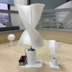 20w Micro Wind Turbine With LED Light Vertical Wind Generator For New Energy Science Class