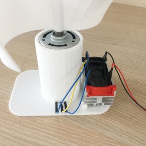 20w Micro Wind Turbine With LED Light Vertical Wind Generator For New Energy Science Class