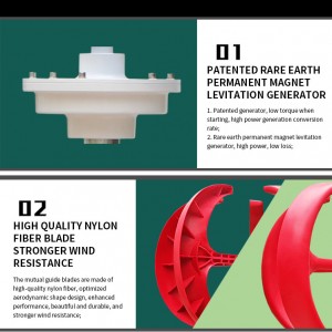 1kw 24v 48v Vertical Wind Turbine For Home Hybrid Streetlight
