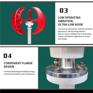 1kw 24v 48v Vertical Wind Turbine For Home Hybrid Streetlight