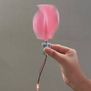 vertical wind generator toy with LED Light for new energy classes