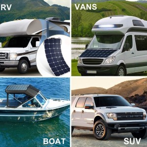 Flexible Semi Solar Panel Kit Monocrystalline Cell For Energy Caravan